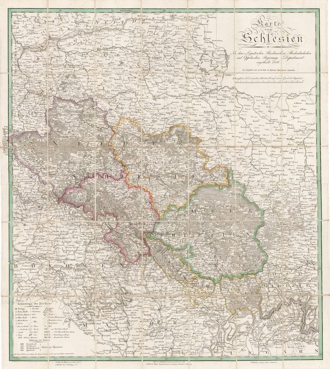 Karte Von Schlesien Deutsch Polnisch