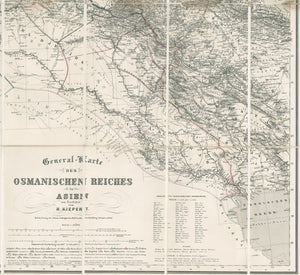 1869 General Karte des Osmanischen Reiches in Asien