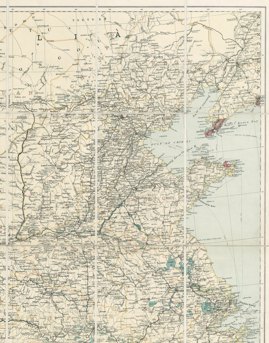 1928 A Map of China Prepared for the China Inland Mission