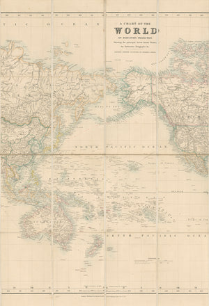 A Chart of the World on Mercator's Projection Showing the principal Ocean Steam Routes, the Submarine Telegraphs & c. By: J. Arrowsmith Published by: Edward Stanford, 1887. 