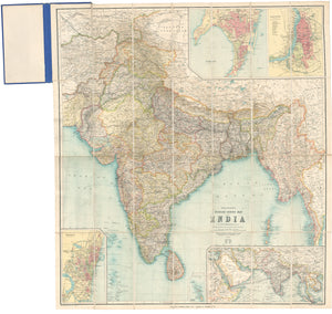 Thacker's Reduced Survey Map of India By: John Bartholomew, 1914