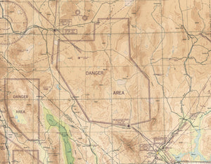 1945 [Area 51] AAF Aeronautical Chart, Mt. Whitney