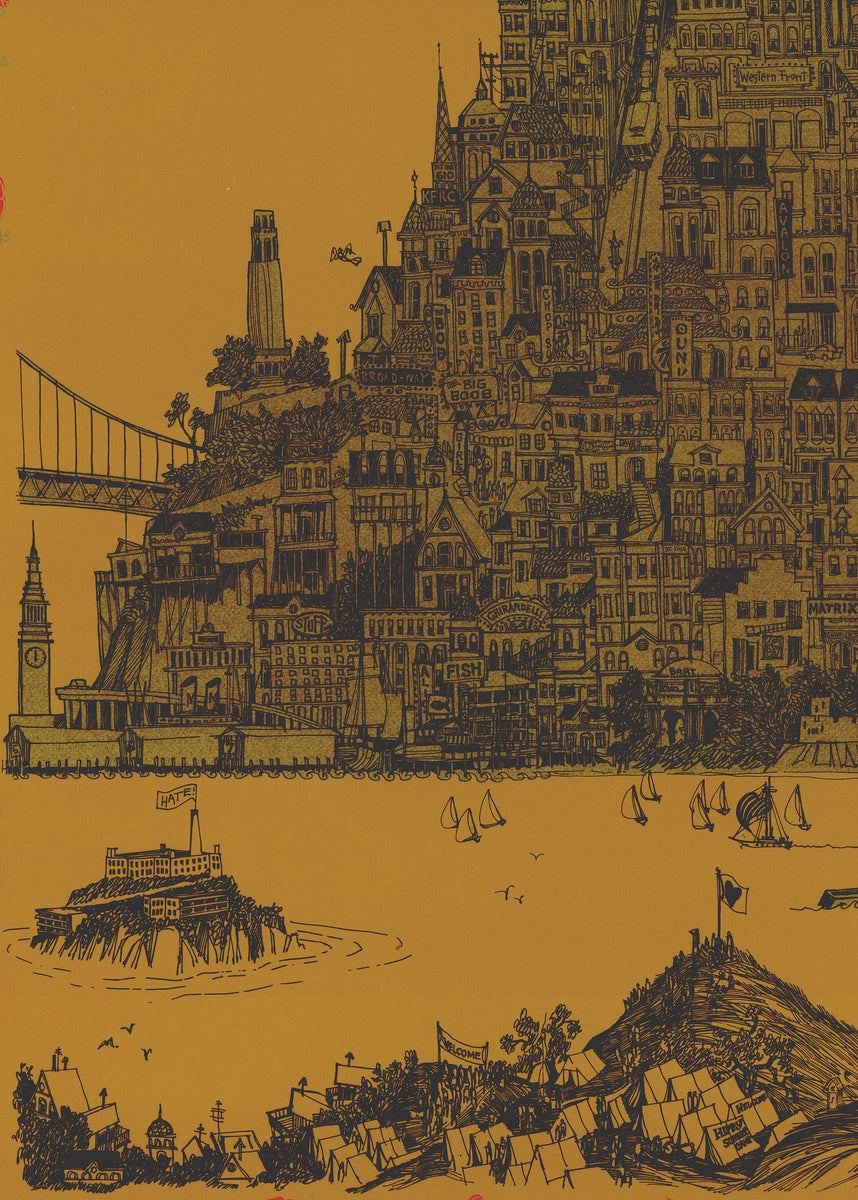 Vintage San Francisco poster by: Jim Michaelson, 1968 – New World