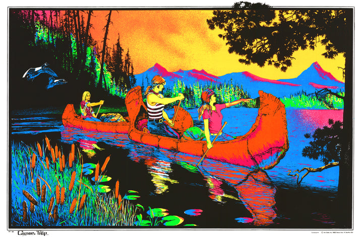 Vintage Poster: Canoe Trip by AA Sales inc. 1970s
