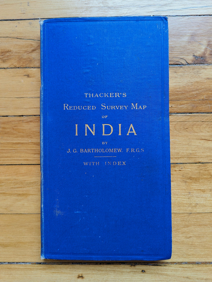 Thacker's Reduced Survey Map of India By: John Bartholomew, 1914