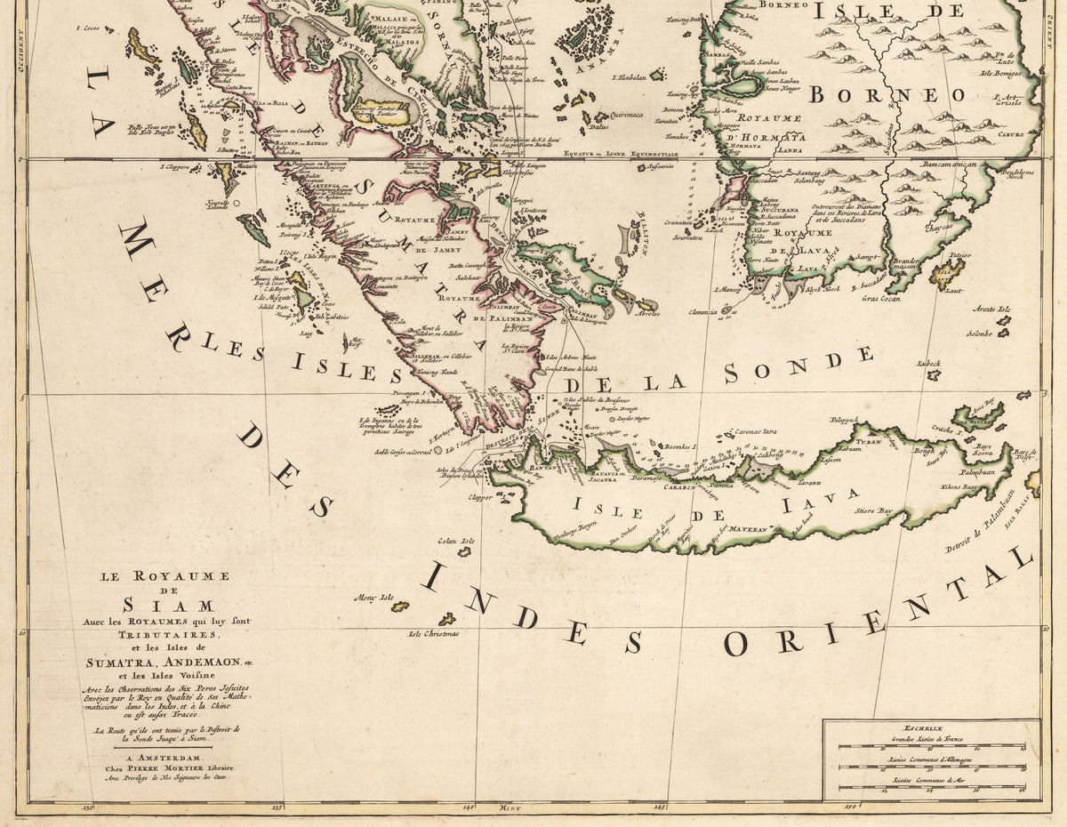 1700 Antique Map of Southeast Asia nwcartographic New