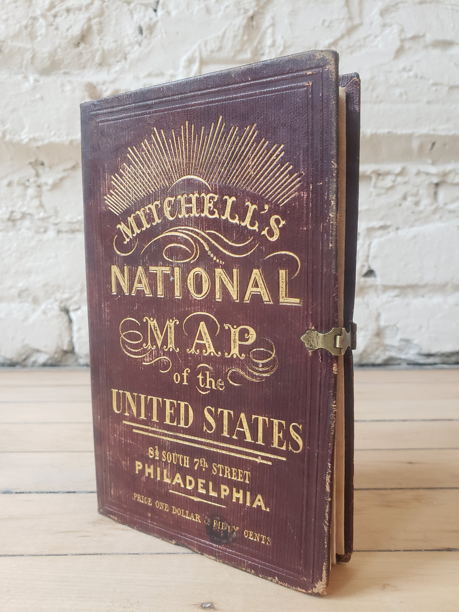 Mitchell's National Map of the United States by: S.A. Mitchell 1843 ...