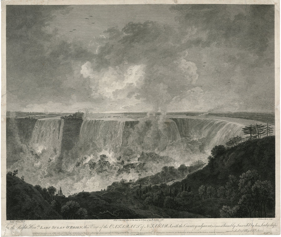 1774 View of the Cataract of Niagara, with the country adjacent