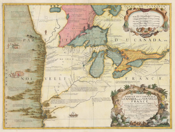 Partie Occidentale du Canada ou de la Nouvelle France by: Coronelli, 1688 