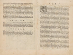 1592 Peruviae Auriferae Regionis Typus, La Florida, Guastecan Reg.