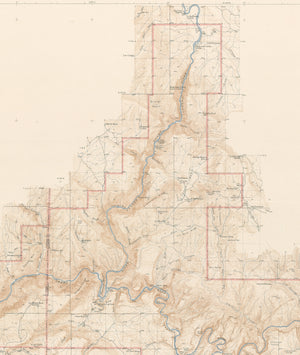 1945 Topographic map of Dinosaur National Monument, CO/UT