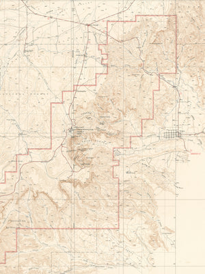 1947 Topographic Map of Bryce Canyon