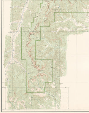 Antique Topographic Map of Bryce Canyon National Park, 1939