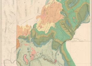 1882 Geologic Map of the Western Part of the Plateau Province