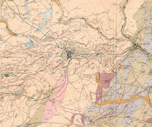 Authentic Gold Mine Map of Central City, Colorado, 1917
