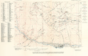Gold Mine Map of the Idaho Springs Quadrangle, Colorado 1917