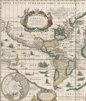 1631 Nova Totius Terrarum Orbis Geographica ac Hydrographica Tabula (4th State)