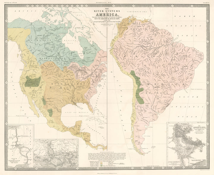 River Systems of America by Alexander K, Johnston, 1856