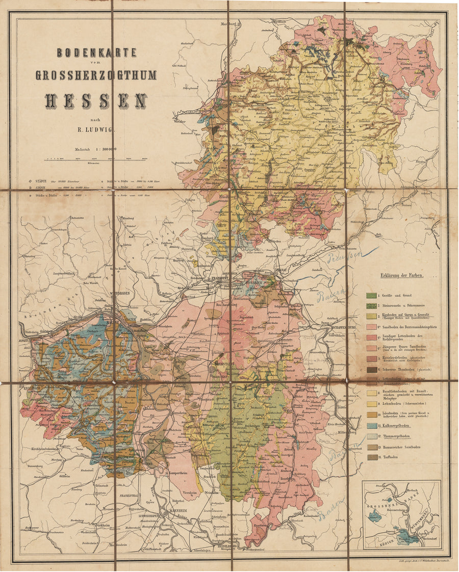 Bodenkarte vom Grossherzogthum Hessen nach R. Ludwig