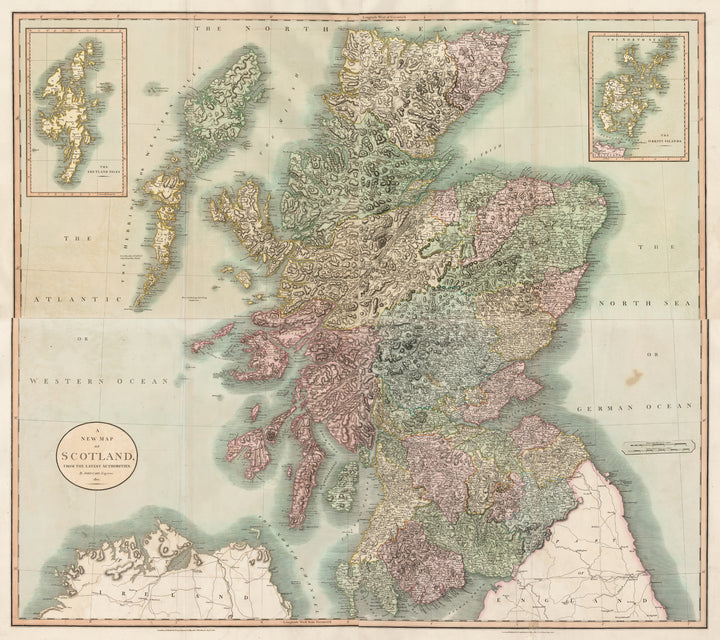 A New Map of Scotland from the Latest Authorities by: Cary, 1801