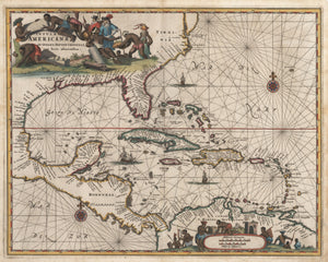 Insulae Americanae in Oceano Septentrionali by Ogilby, 1671