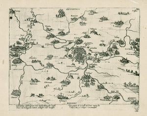 1620 Descriptio de la ville de Paris avecq les Villes et Villages Circonuoisins
