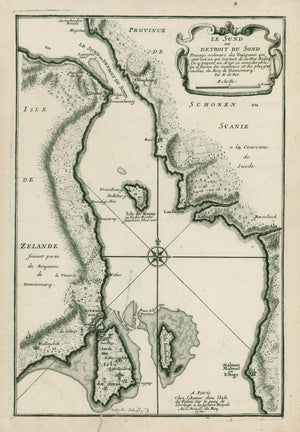 Le Sund ou Detroit du Sond by Nicolas de Fer, 1705