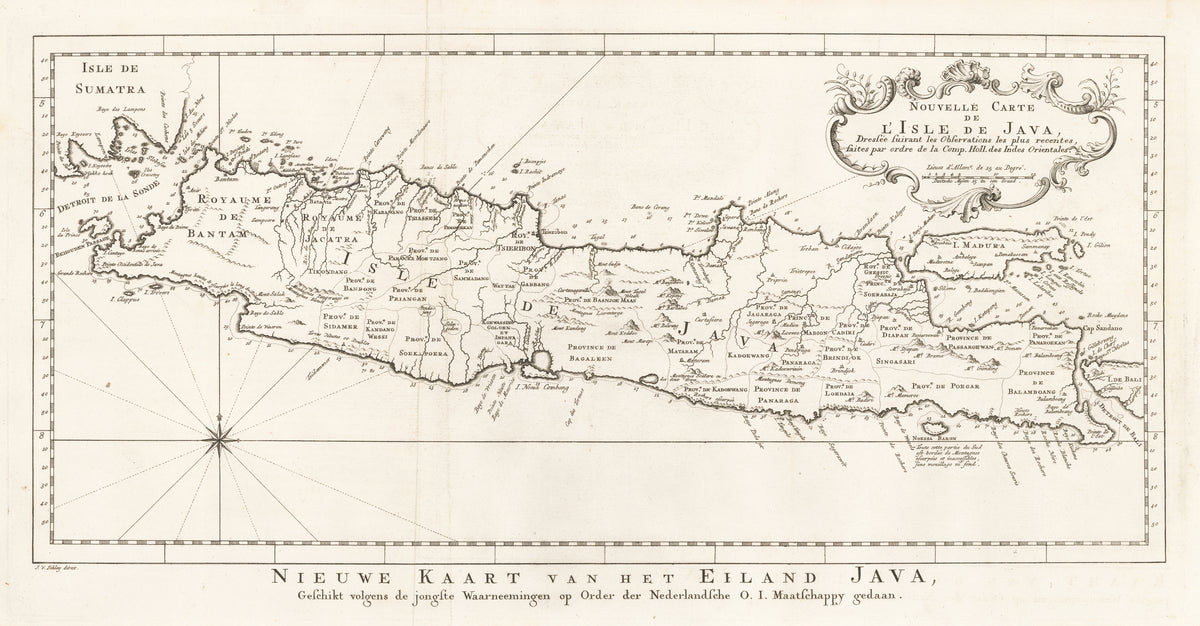 Nouvelle Carte De l'Isle De Java… By: Jacques Nicolas Bellin, 1761 ...