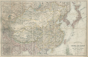 Stanford's Map of China and Japan with the adjacent parts of The Russian Empire, Indian, Burma &c. By: Edward Stanford, 1917