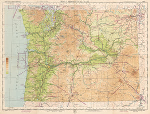 World Aeronautical Chart of Washington & Oregon, Columbia River