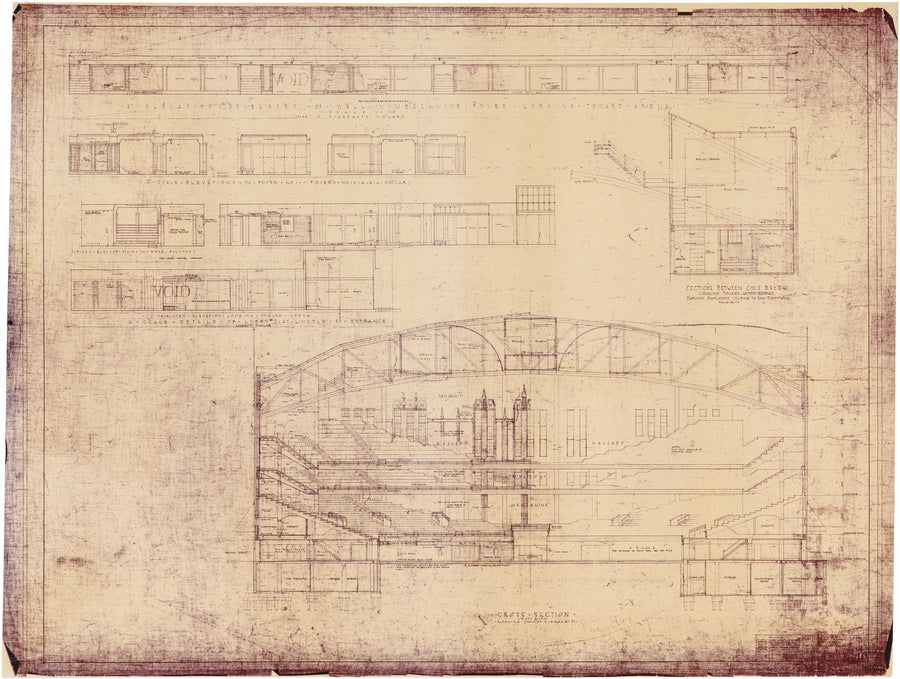 1927-29 Chicago Stadium Architectural Prints