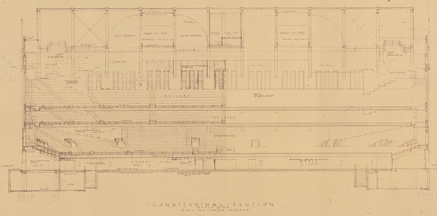 1927-29 Chicago Stadium Architectural Prints