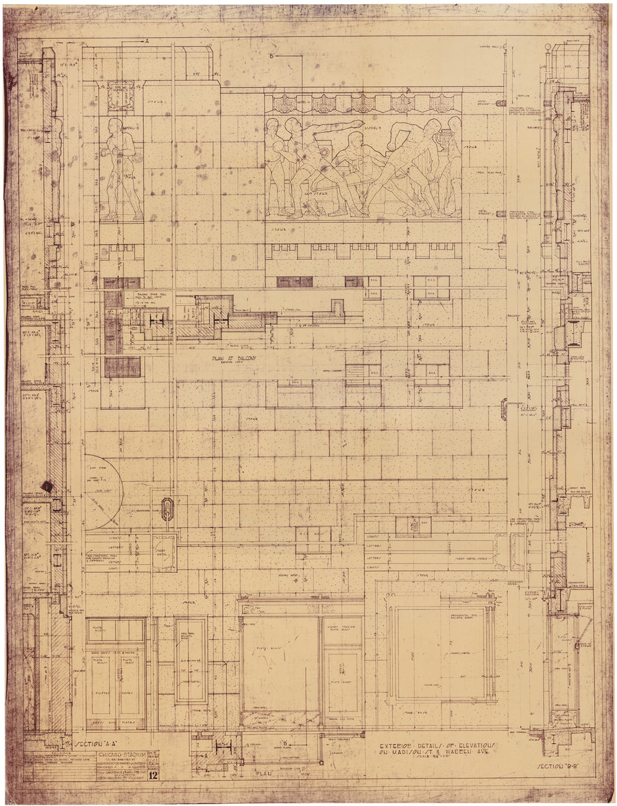 1927-29 Chicago Stadium Architectural Prints