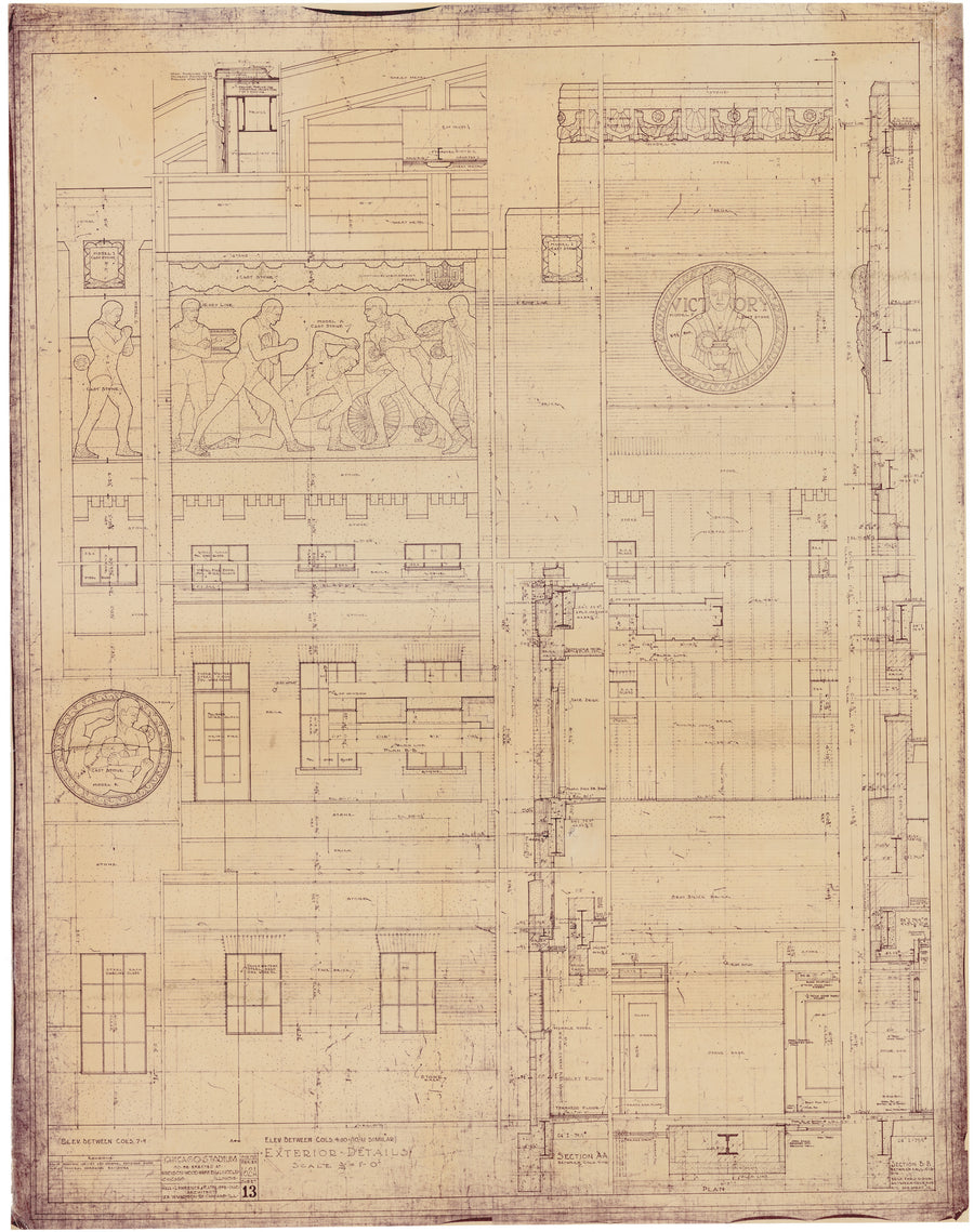 1927-29 Chicago Stadium Architectural Prints