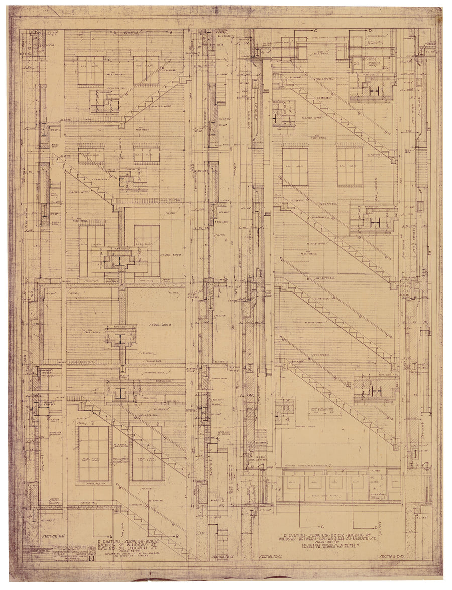 1927-29 Chicago Stadium Architectural Prints