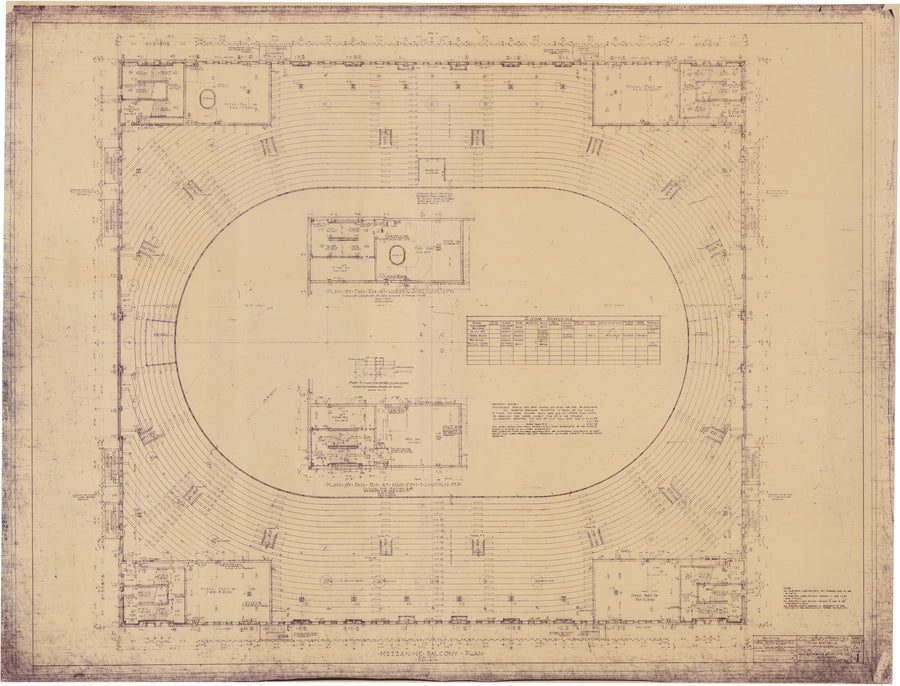 1927-29 Chicago Stadium Architectural Prints