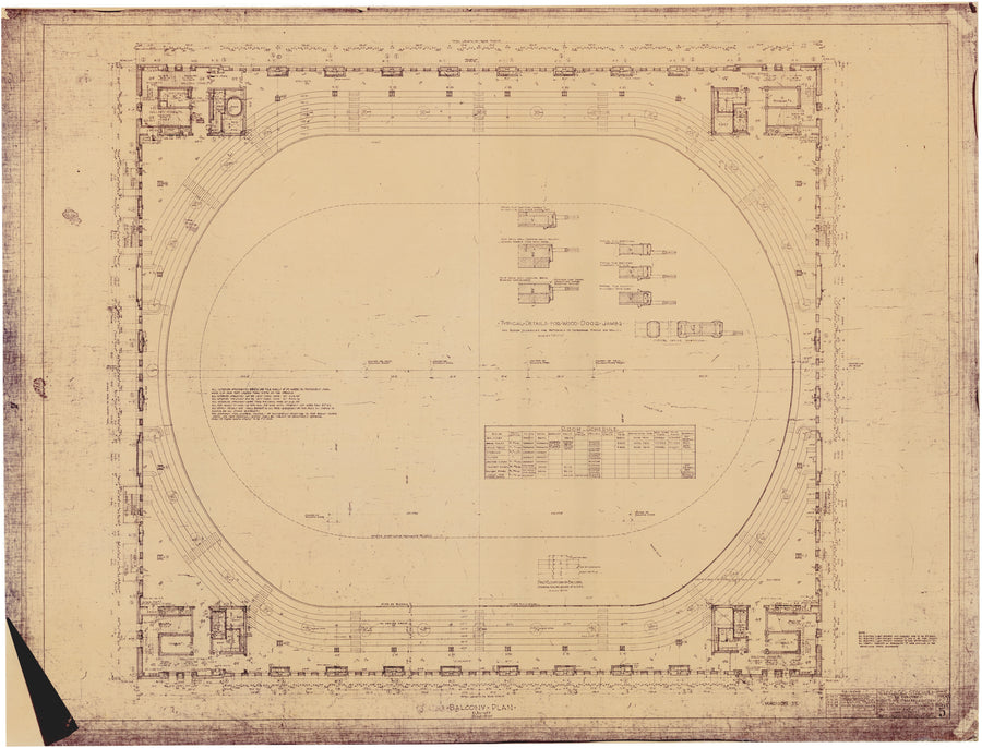 1927-29 Chicago Stadium Architectural Prints