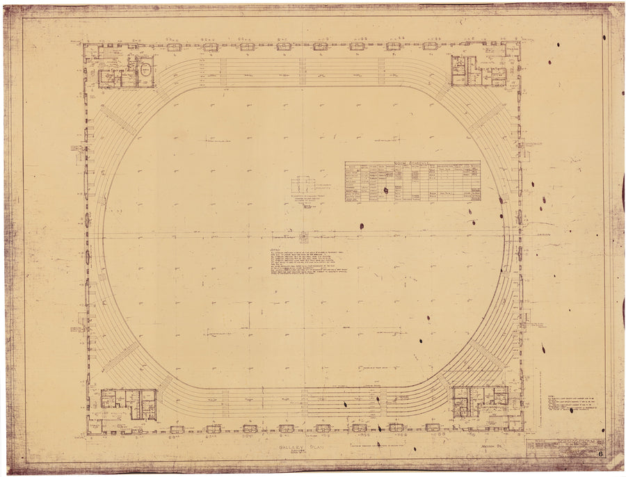 1927-29 Chicago Stadium Architectural Prints