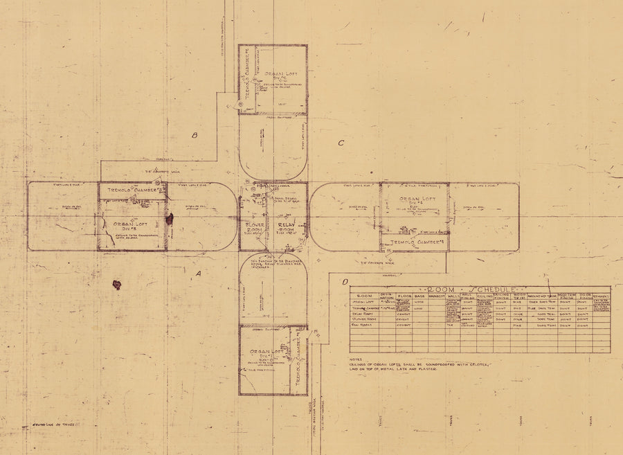 1927-29 Chicago Stadium Architectural Prints