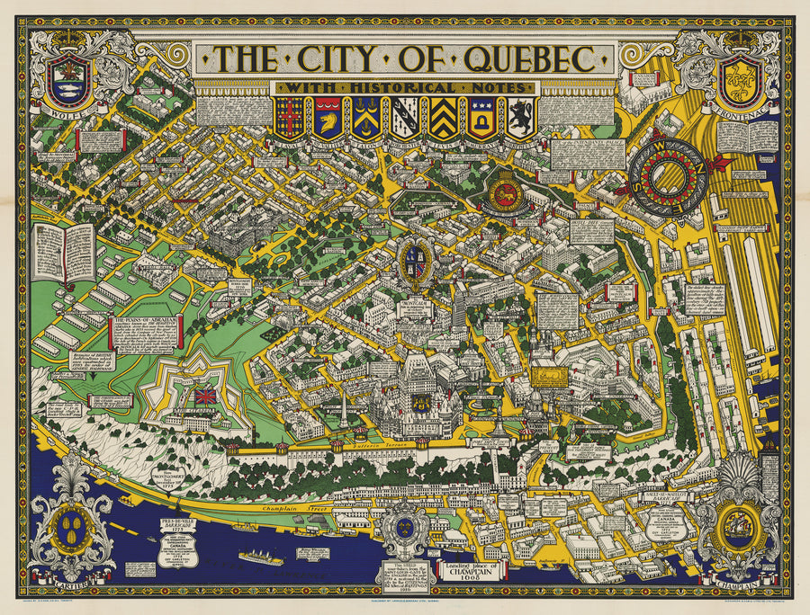 The City of Quebec with Historical Notes By: Samuel Herbert Maw, 1932