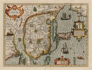 Antique Map China by: Mercator / Hondius 1606 