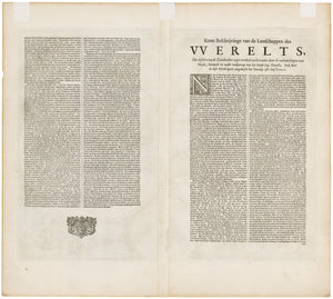 1682 Orbis Terrarum Tabula Recens Emendata et in Lucem Edita