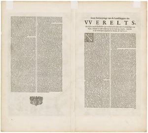 1682 Orbis Terrarum Tabula Recens Emendata et in Lucem Edita