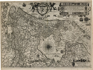 Antique Map: Holland by Petrus Kerius, 1617 