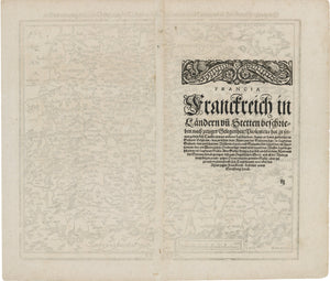 1588 Das ganze Franckreich, so vorzeiten Narbonensis, Lugdunensis, Belgica, und Celtica genennet worden