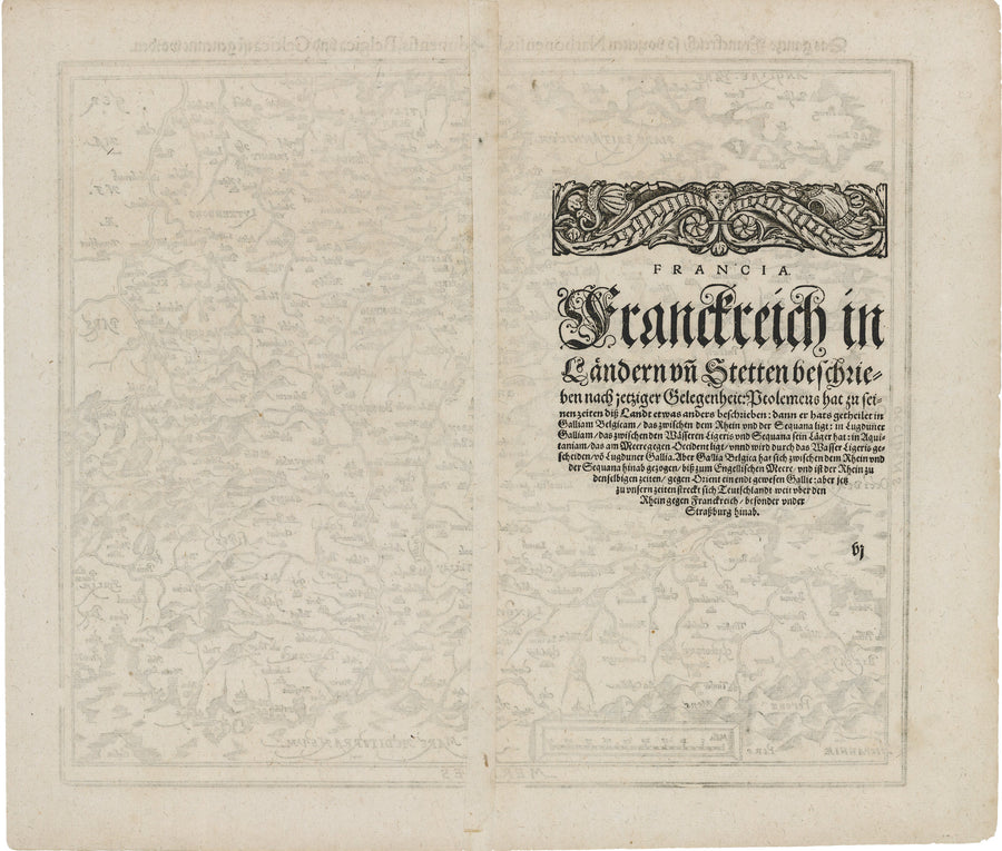 1588 Das ganze Franckreich, so vorzeiten Narbonensis, Lugdunensis, Belgica, und Celtica genennet worden