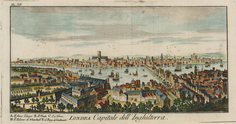 1750 Londra. Capitale dell' Inghilterra.