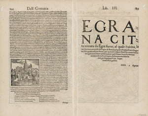 1560 Egrana della citta gia fogget al Romani Imperat. Hora del Regno di Boemia.