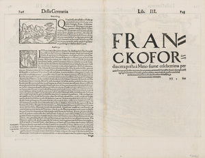 1558 Sito & Figura di Francofordia citta, come e nel 1546.