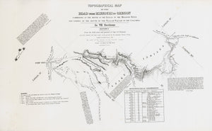 1846 Topographical Map of the Road from Missouri to Oregon... Sheets II - VI